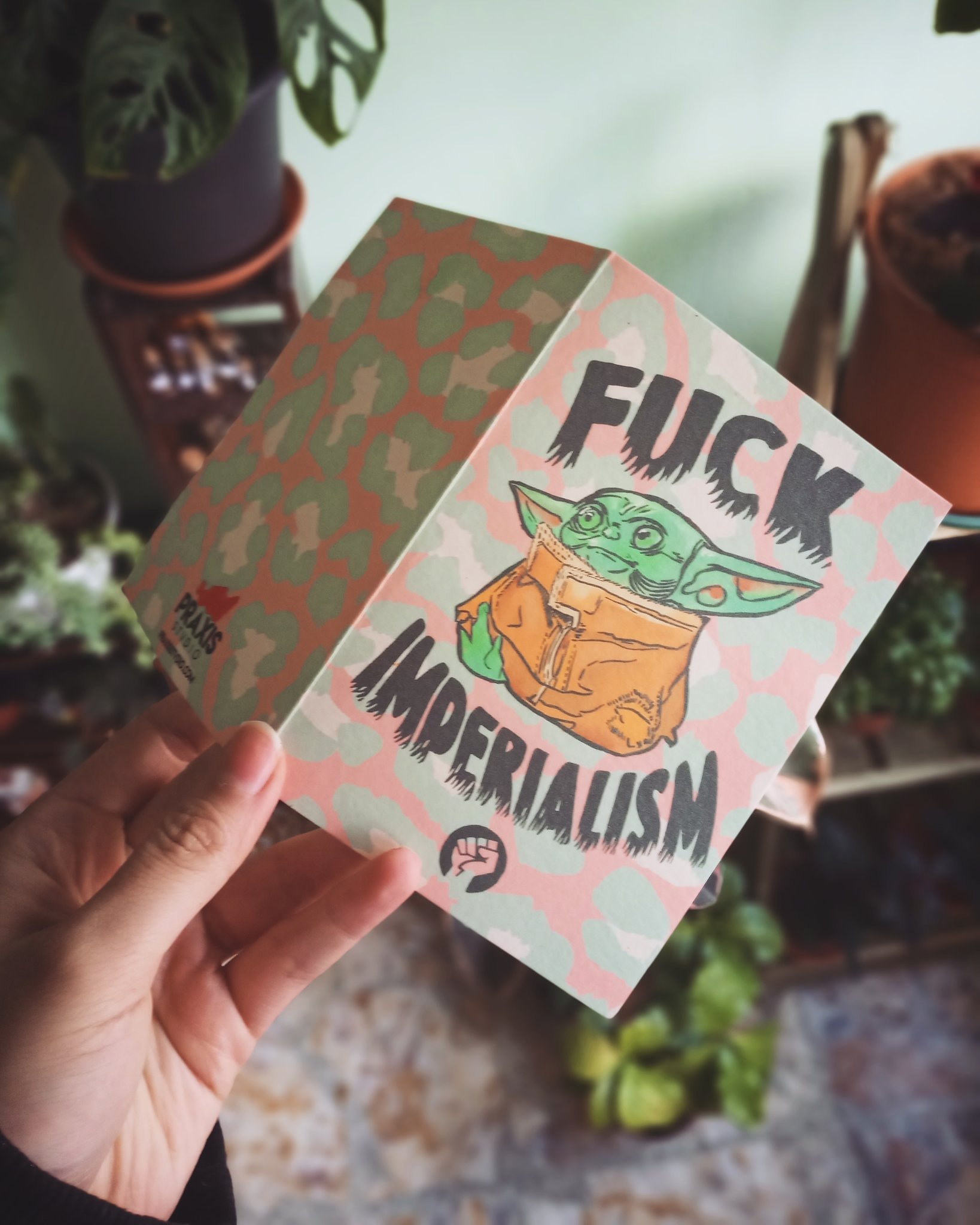 Baby Yoda Fuck Imperialism new postcards