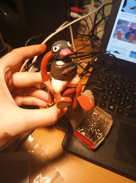 A pingu figure i made for a friend